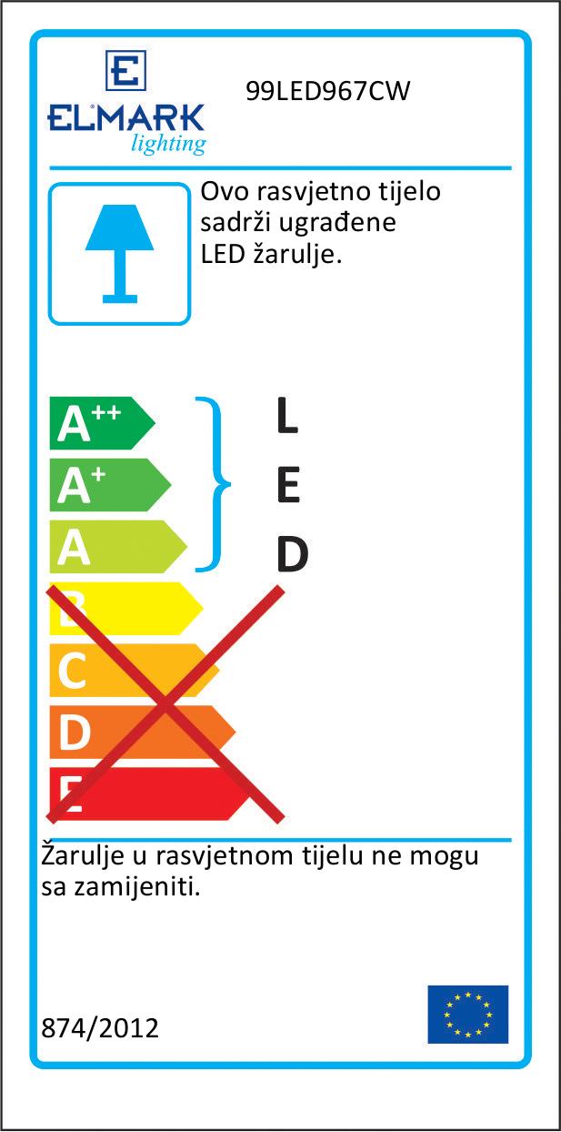 LED PANEL KVADRATNI UGRADNI 12W 6400K