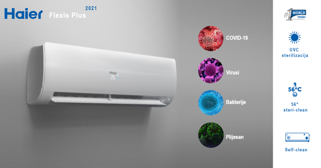 Haier Flexis Plus 7,0/8,0 kW bijela WI-FI 2021