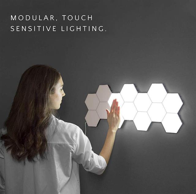 SVJETILJKA ZIDNA HELIOS TOUCH LED PANEL 6XHEXAG MODUL 5W TOUCH SENSITIVE