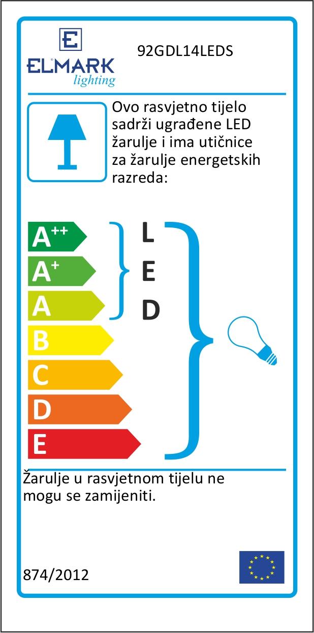 UGRADNO LED TIJELO OD GIPSA ZIDNO 1x1W