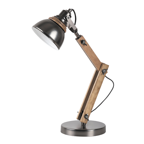 ALEGRA STOLNA SVJETILJKA 1XE14 CRNA/DRVO