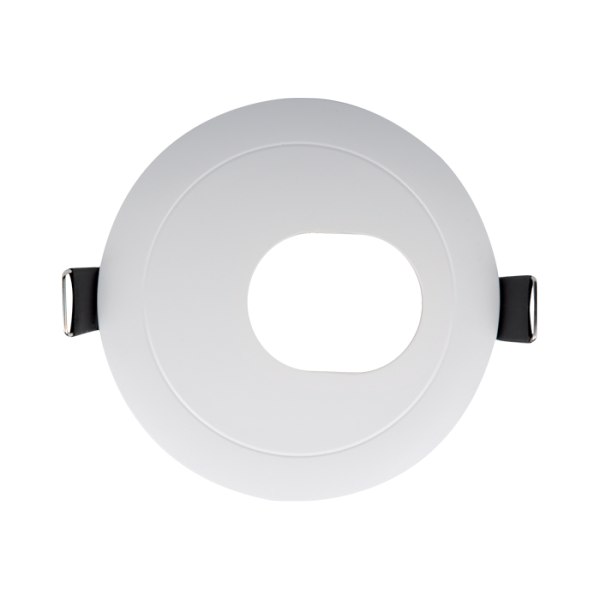SPOT LAMPA OKRUGLA PLASTIČNA D90mm BIJELA OTVOR SA STRANE