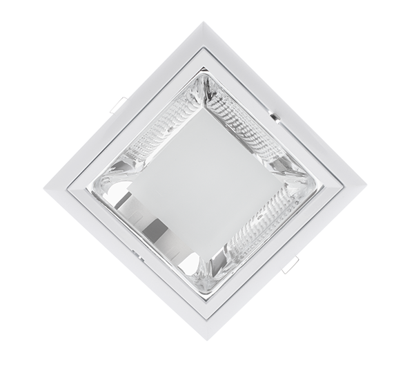 LED UGRADNA SVJETILJKA + 2X LED ŽARULJE 9W 2700K  BIJELA