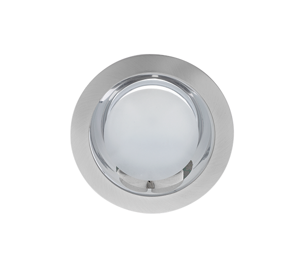 LED UGRADNA SVJETILJKA + 2X LED ŽARULJE 9W 2700K  SATENSKI NIKAL