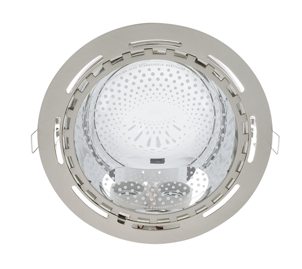 LED UGRADNA SVJETILJKA + 2X LED ŽARULJE 9W 4000K  SATENSKI NIKAL
