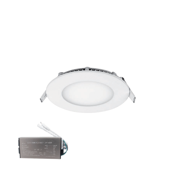 STELLAR LED PANEL OKRUGLI UGRADNI 6W 6500K SA PANIK MODULOM