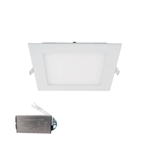 LED PANEL KVADRATNI UGRADNI 18W 2700K SA PANIK MODULOM