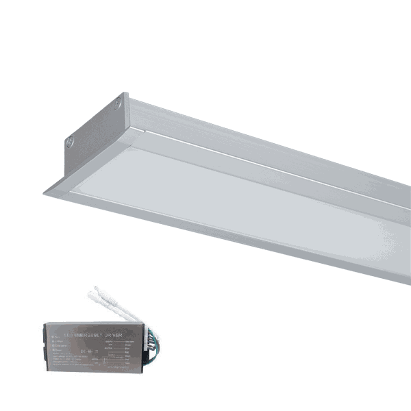LED PROFIL UGRADNI S48 40W 4000K SIVI + PANIK MODUL