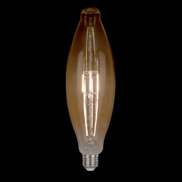 LED VINTAGE ŽARULJA DIMABILNA 8W E27 2800-3200K ZLATNO STAKLO D:125