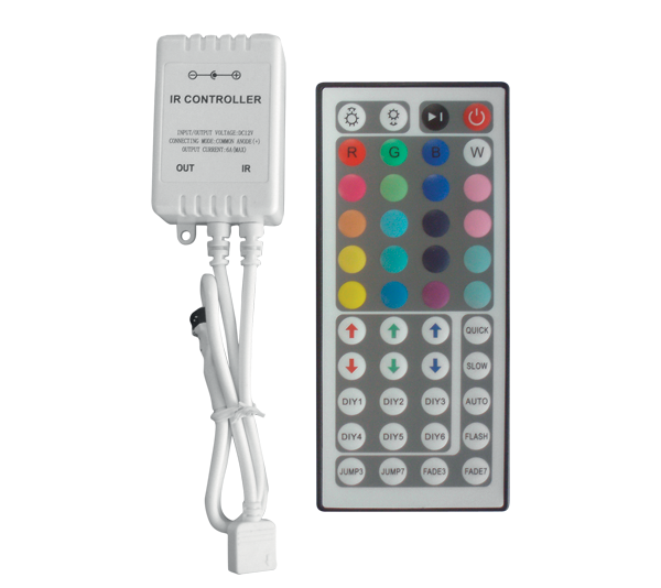 LED RGB KONTROLER 12V 6A INFRACRVENI-44 TIPKE