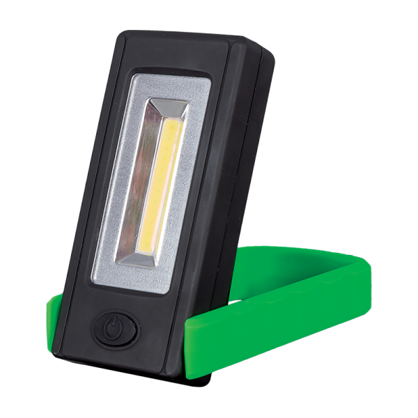 RADNA LED LAMPA SA ROTIRAJU. OSNOVOM 3W COB ZELENA