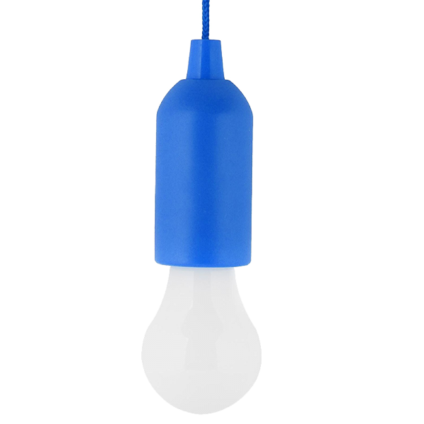 PRIJENOSNA LED LAMPA OBLIK SIJALICE E-6621 1W PLAVA