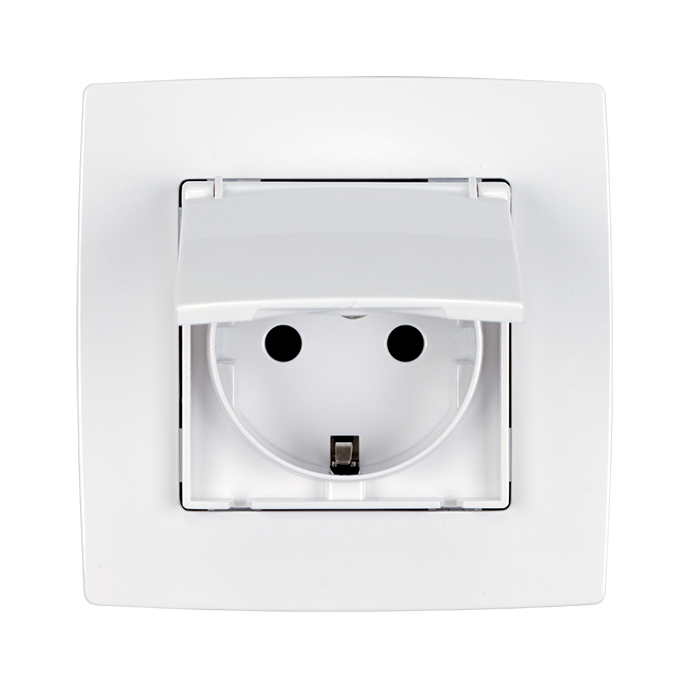 CITY ŠUKO UTIČNICA VODOOTPORNA BIJELA METALIK