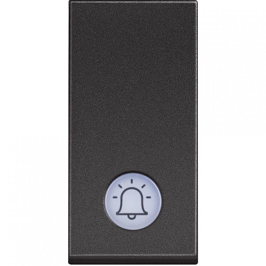 TIPKALO OSVIJETLJENO - SIMBOL ZVONO - RG4042V230 - 10A - 1M - CRNO - CLASSIA - BTICINO