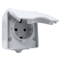 ŠUKO UTIČNICA IP65 - SIVA