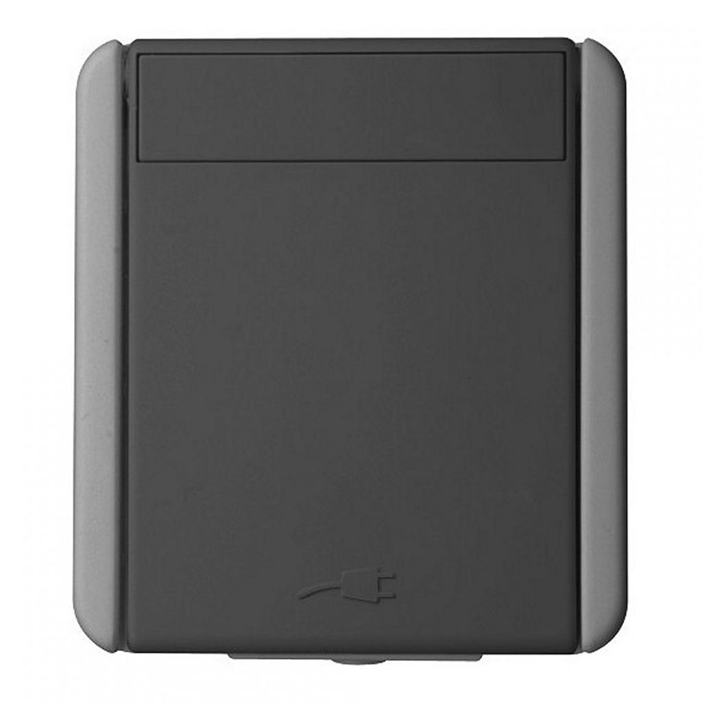 PRIKLJUČNICA ŠUKO - NADŽBUKNA - SIVA - 2P+E 16A IP44