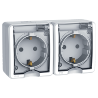 ŠUKO UTIČNICA - DVOSTRUKA IP44