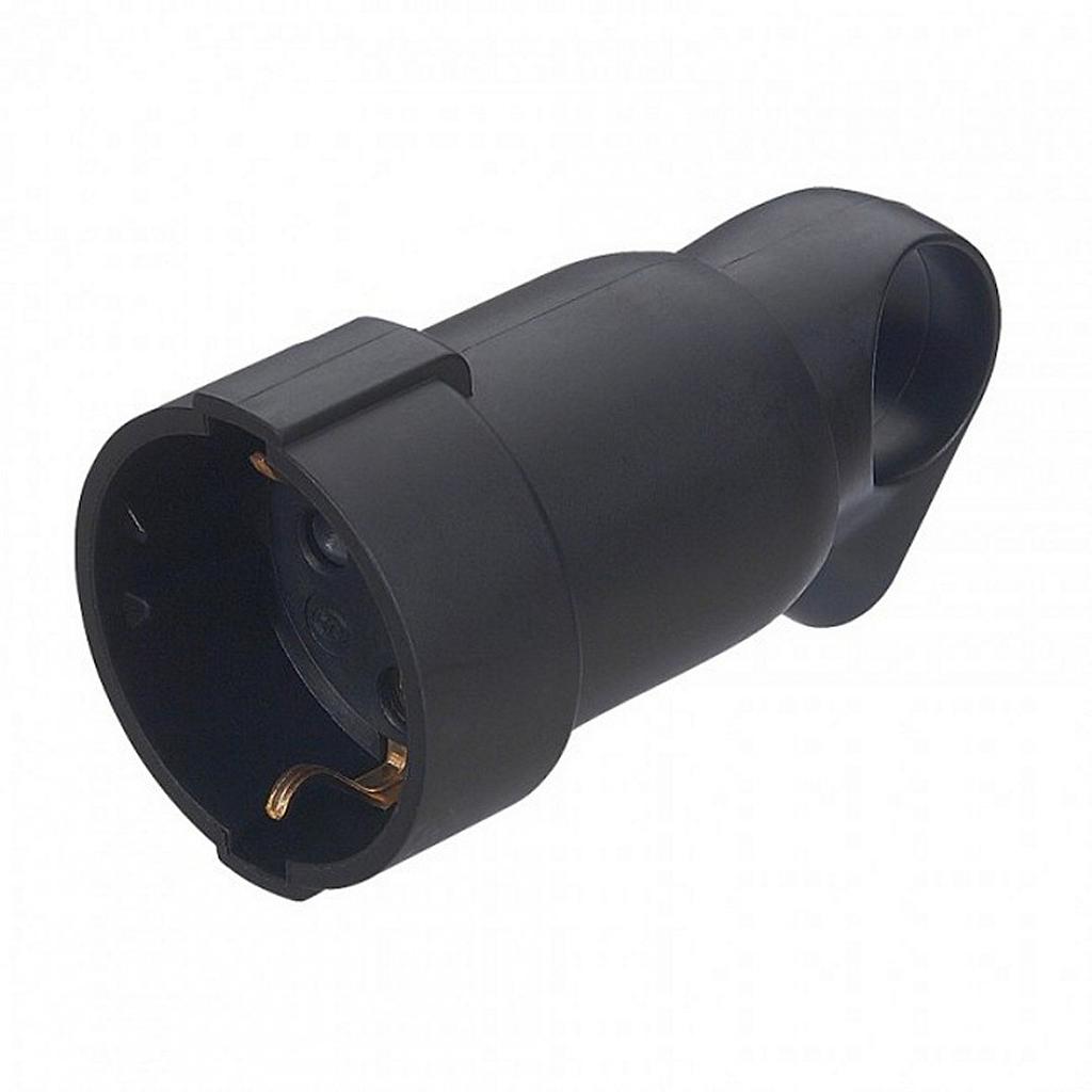 NATIKAČ S PRSTENOM - 2P+E - 16A - CRNI - 050195 - LEGRAND