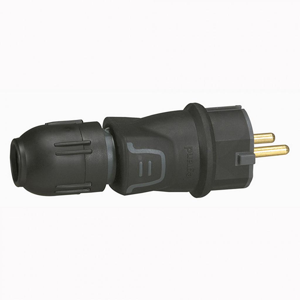 UTIKAČ GUMENI - 2P+E - SA KABELSKOM UVODNICOM - 16A - IP44 - 050342 - LEGRAND