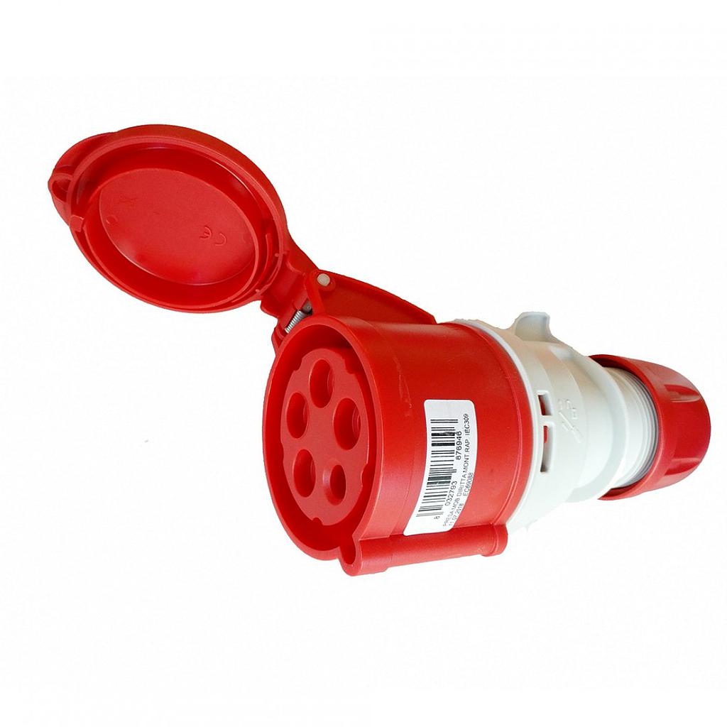 NATIKAČ INDUSTRIJSKI - 5P - 32A - IP44 - EC69088 - ELETTROCANALI