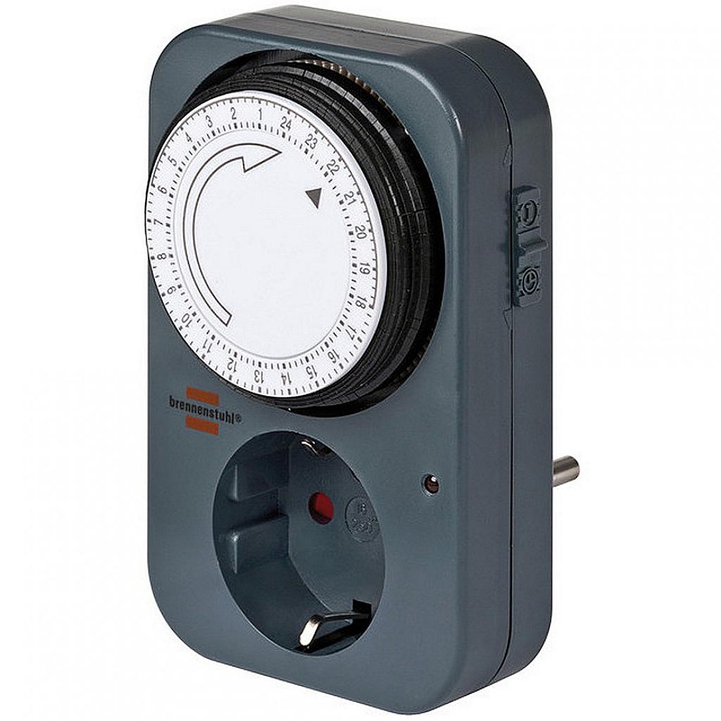 TIMER DNEVNI - ANALOGNI - ŠUKO - MIN. INTERVAL - 15MIN - BRENNENSTUHL