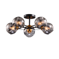 LUSTER ELLARIA 5XE27 IP20 CRNA/ANTIKNI MJED