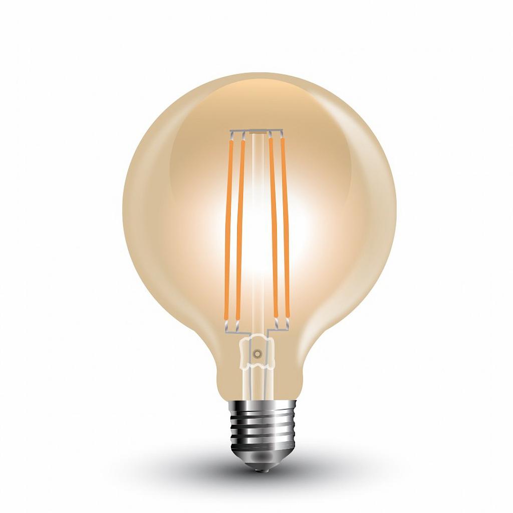 ŽARULJA LED E27 7W / GLOBE FI 95 / FILAMENT AMBER / 2200K