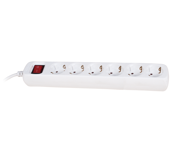 PRODUŽNI KABEL HKX-6N 3x1.5 3M BIJELI SA PREKIDAČEM
