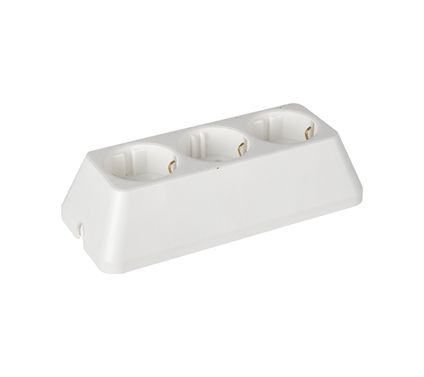 TROSTRUKA UTIČNICA MONTAŽNA BIJELA