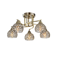 LUSTER LIZA 5XE14 IP20 ANTIKNI MJED