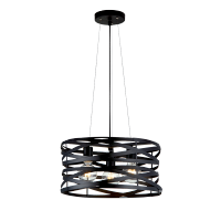 LUSTER HELIX 3XE27 IP20 D425mm CRNI