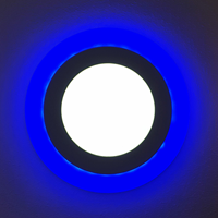 LED panel Lumera Lighting 6W + 3W, 4000K + plava boja svjetlosti, ugradni, krug