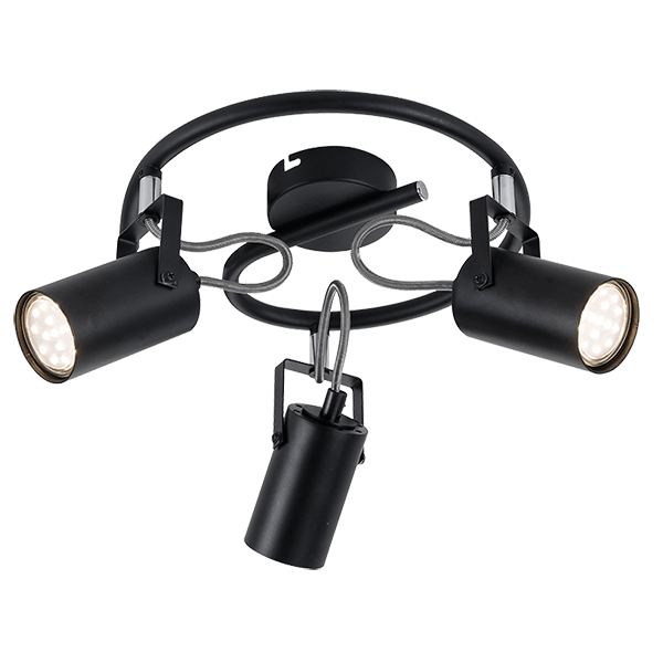 IZZY REFLEKTOR 3xGU10 CRNI