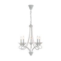 LUSTER ASHLEY 5XE14 IP20 BIJELA