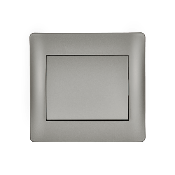 RHYME IZMJENIČNI PREKIDAČ SIVI METALIK