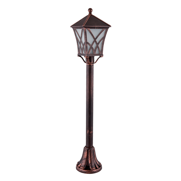 ALEK LANTERNA SAMOSTOJEĆA 1XE27 CRNA CRVENI MJED H830mm