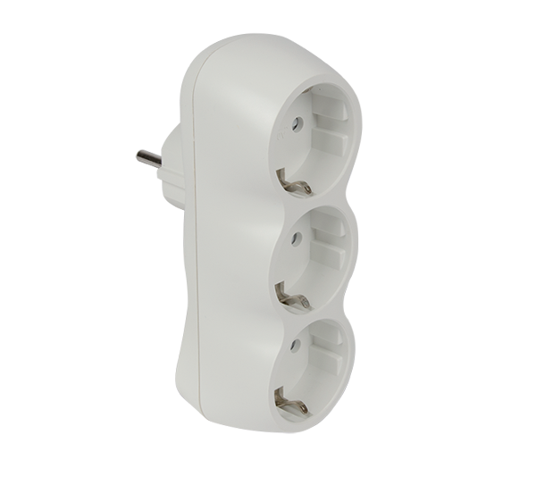 ADAPTER TROSTRUKI BIJELI