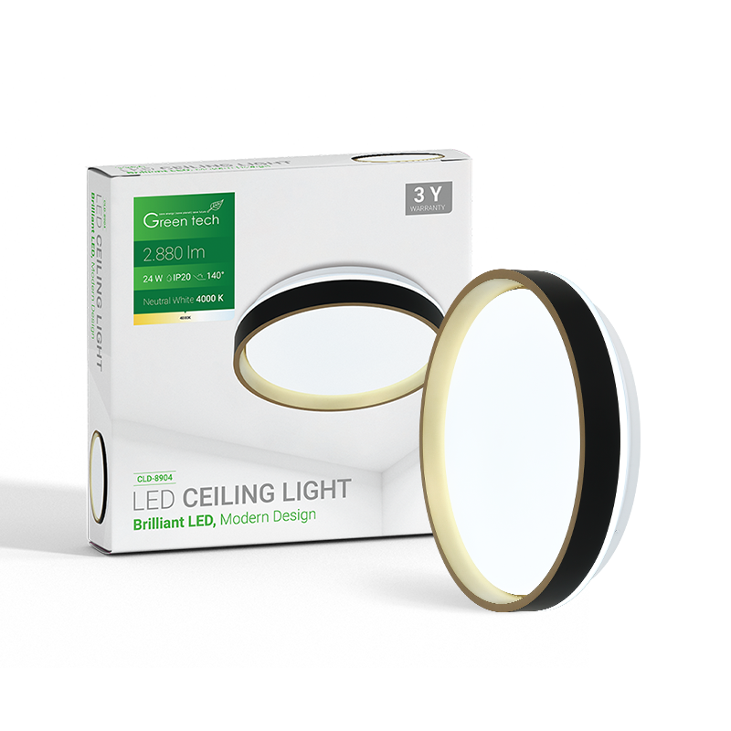 LED plafonjera Green Tech 24W, 4000K, promjer 39cm
