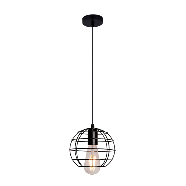 TARA VISILICA 1XE27 CRNA