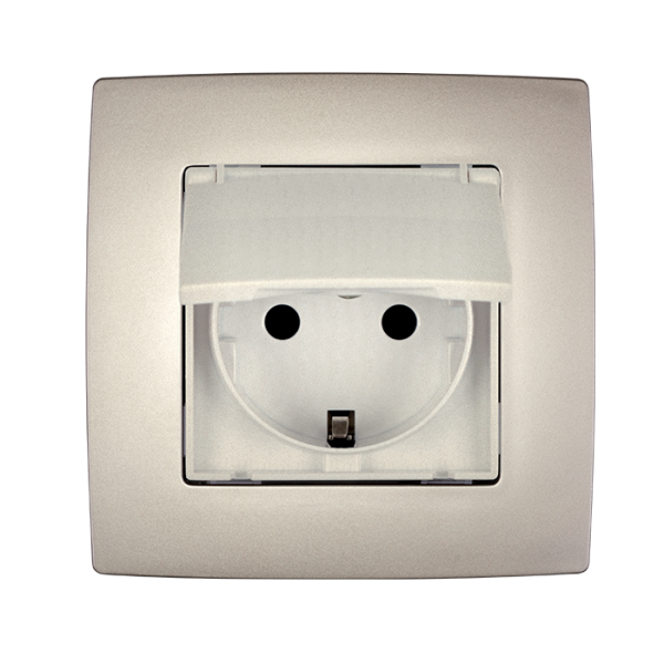 CITY ŠUKO UTIČNICA METALIK ŠAMPANJ S POKLOPCEM